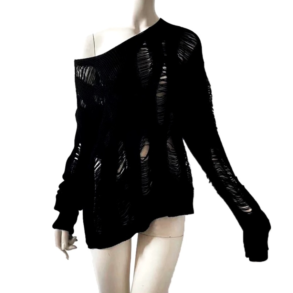 NWT Deconstructed Sweater